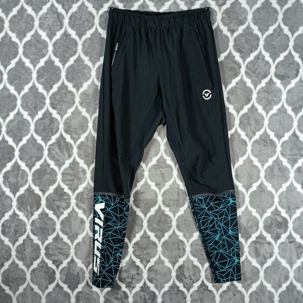 Virus Renegade Air Training Pants Men XS Black Hybrid Compression Gym Tights